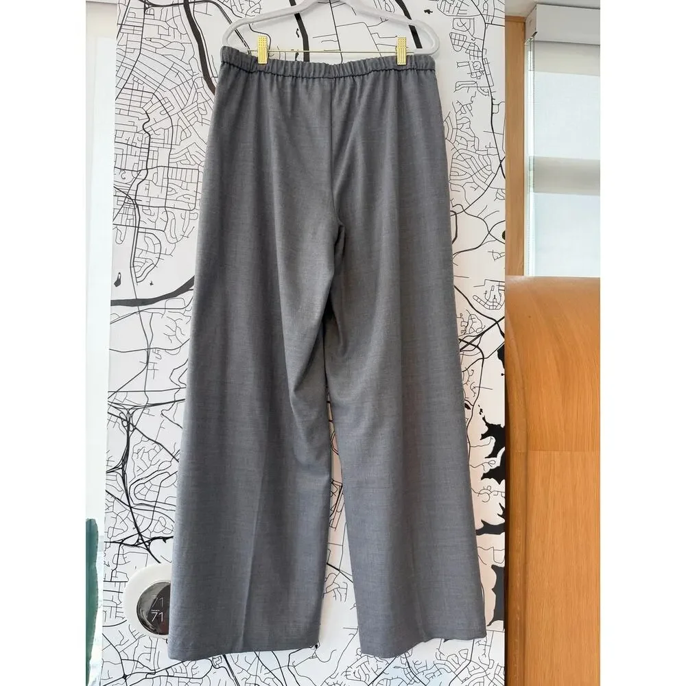Everlane Heather Graphite Tailor Twill Pull On Pants - Size 10, NWT
